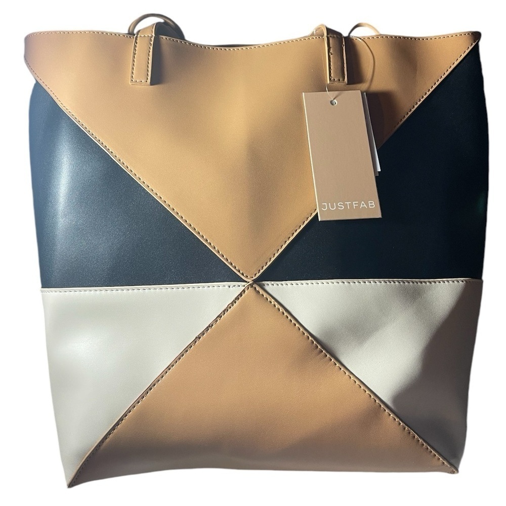JustFab Colour Blocked Tote - NWT​ - Picture 2 of 7